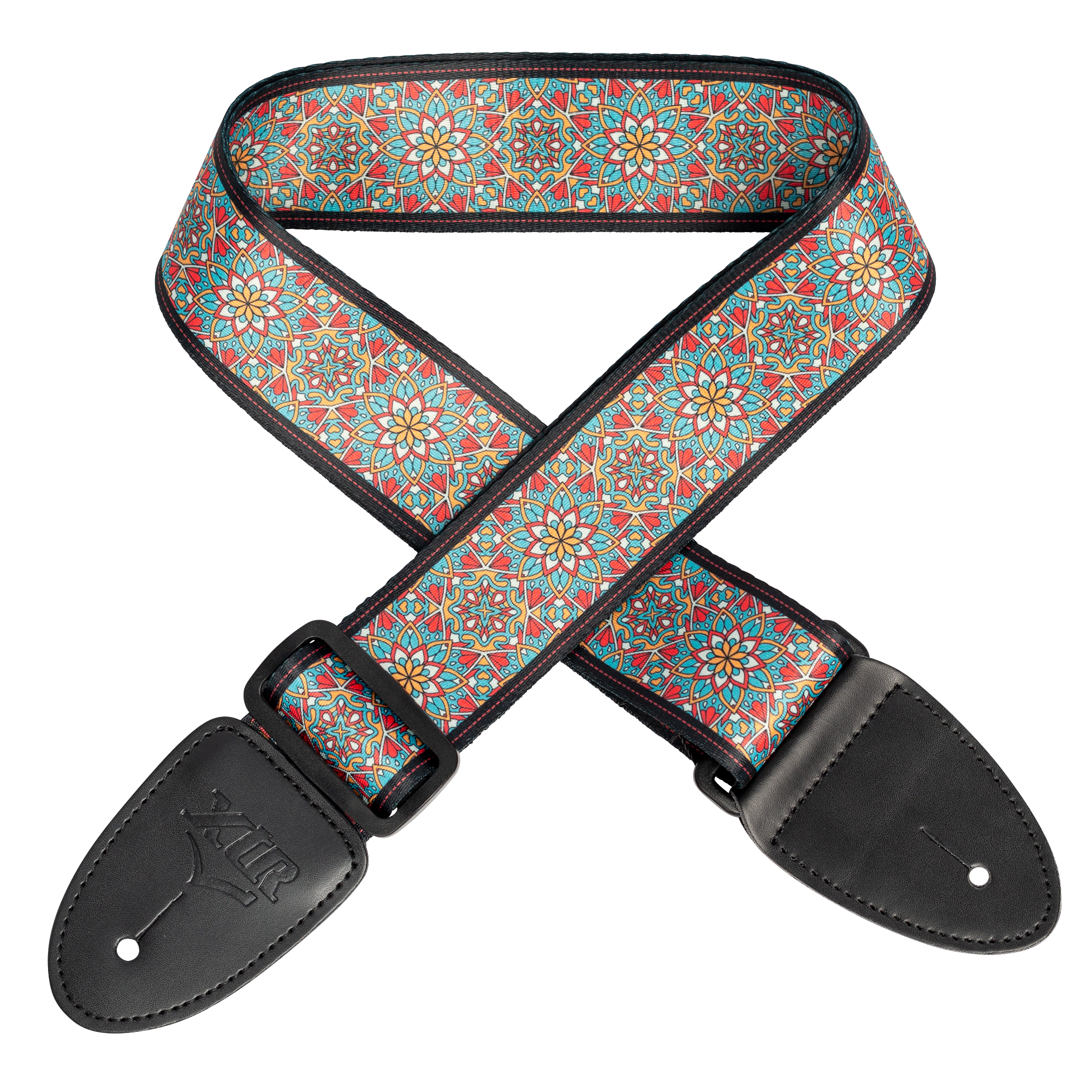 XTR | LS404 | Guitar Strap. Blue/red. XTR | LS404 | Guitar Strap. Blue/red.